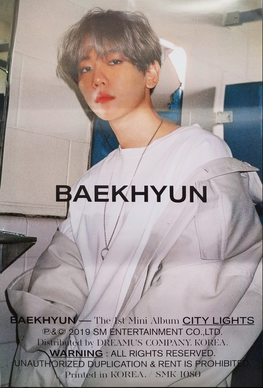 Baekhyun 1st Mini Album City Lights Official Poster - Photo Concept Day