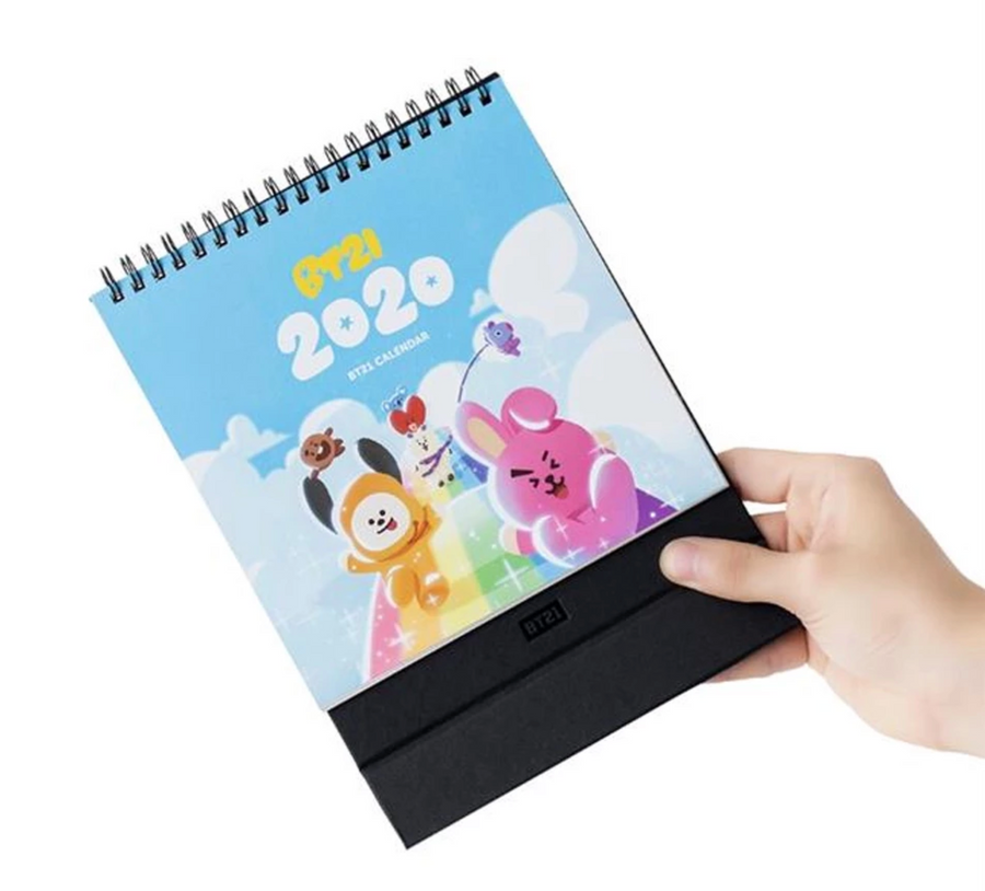 BT21 Line Friends Official Merchandise - 2020 Desk Calendar