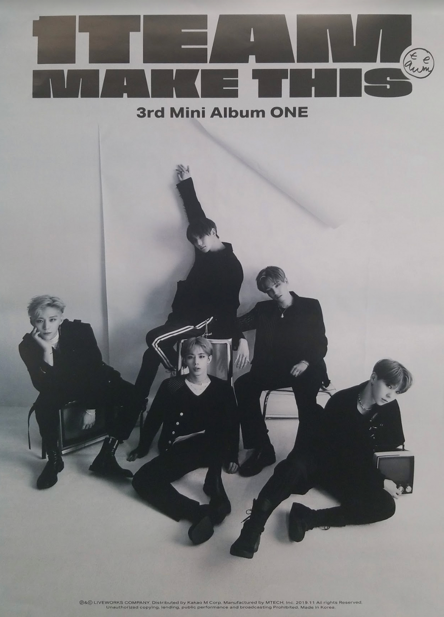1Team 3rd Mini Album One Official Poster - Photo Concept 1