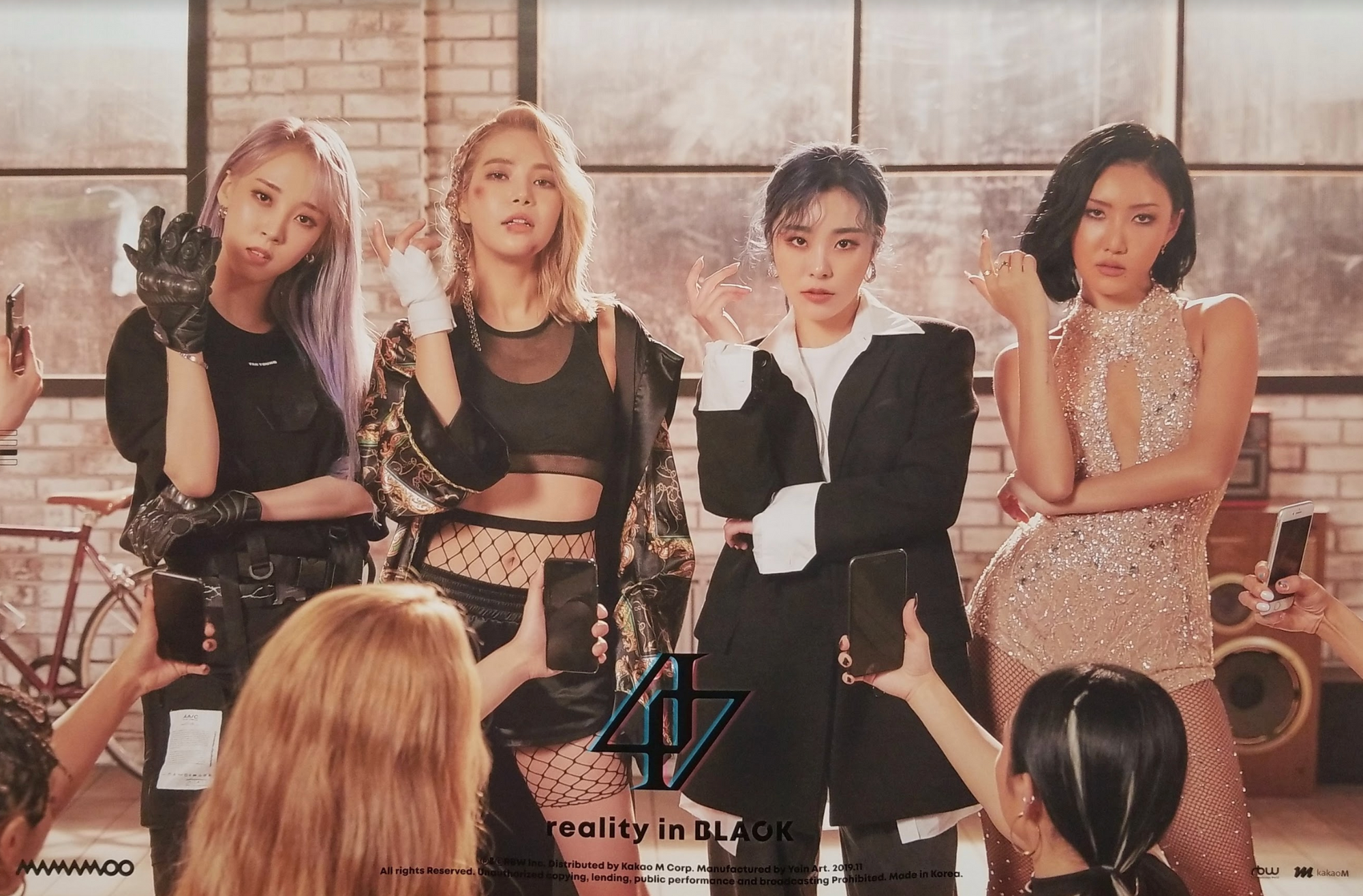 Mamamoo 2nd Album Reality in Black Official Poster - Photo Concept 4
