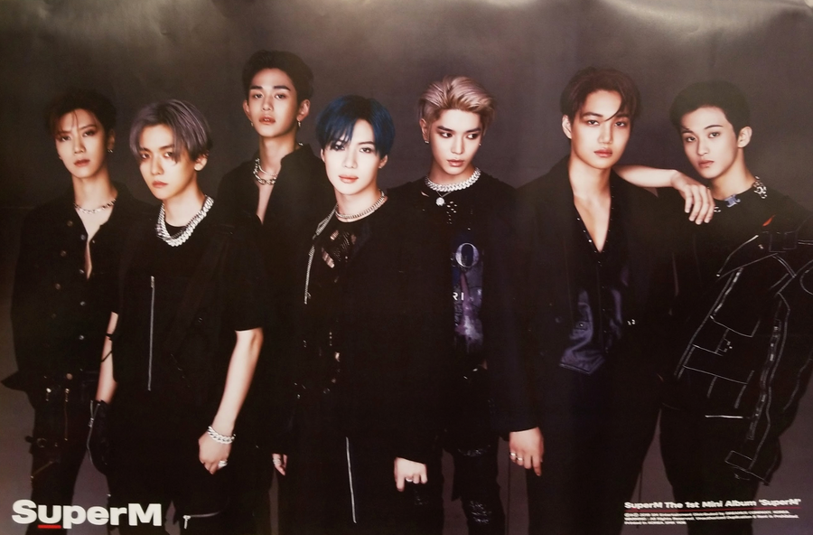 SuperM 1st Mini Album SuperM Official Poster - Photo Concept Group