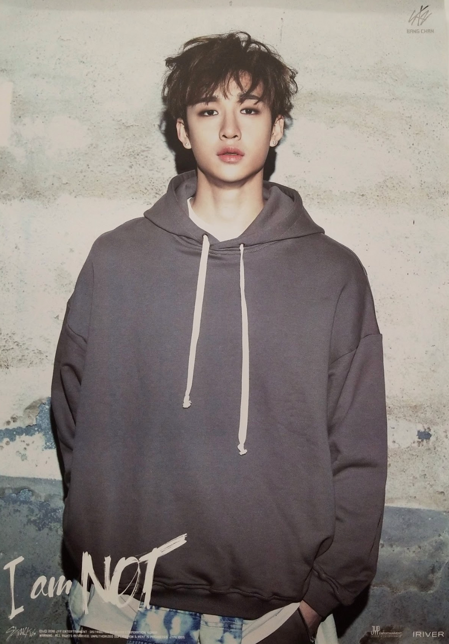 Stray Kids 1st Mini Album [I Am Not] Limited Edition Member Poster - Bang Chan