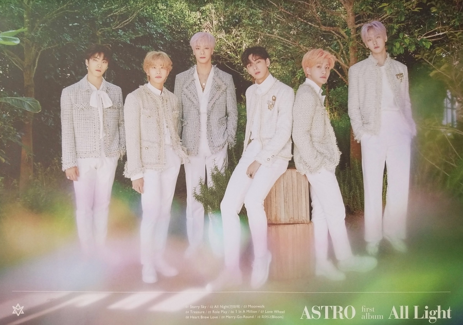 Astro 1st Album All Light Official Double Sided Poster – Choice Music LA