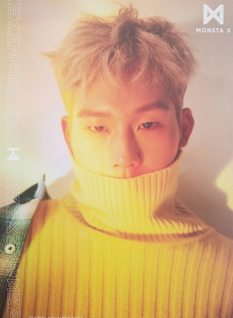 MONSTA X 5th Mini Album The Code Official Poster - Photo Concept Jooheon