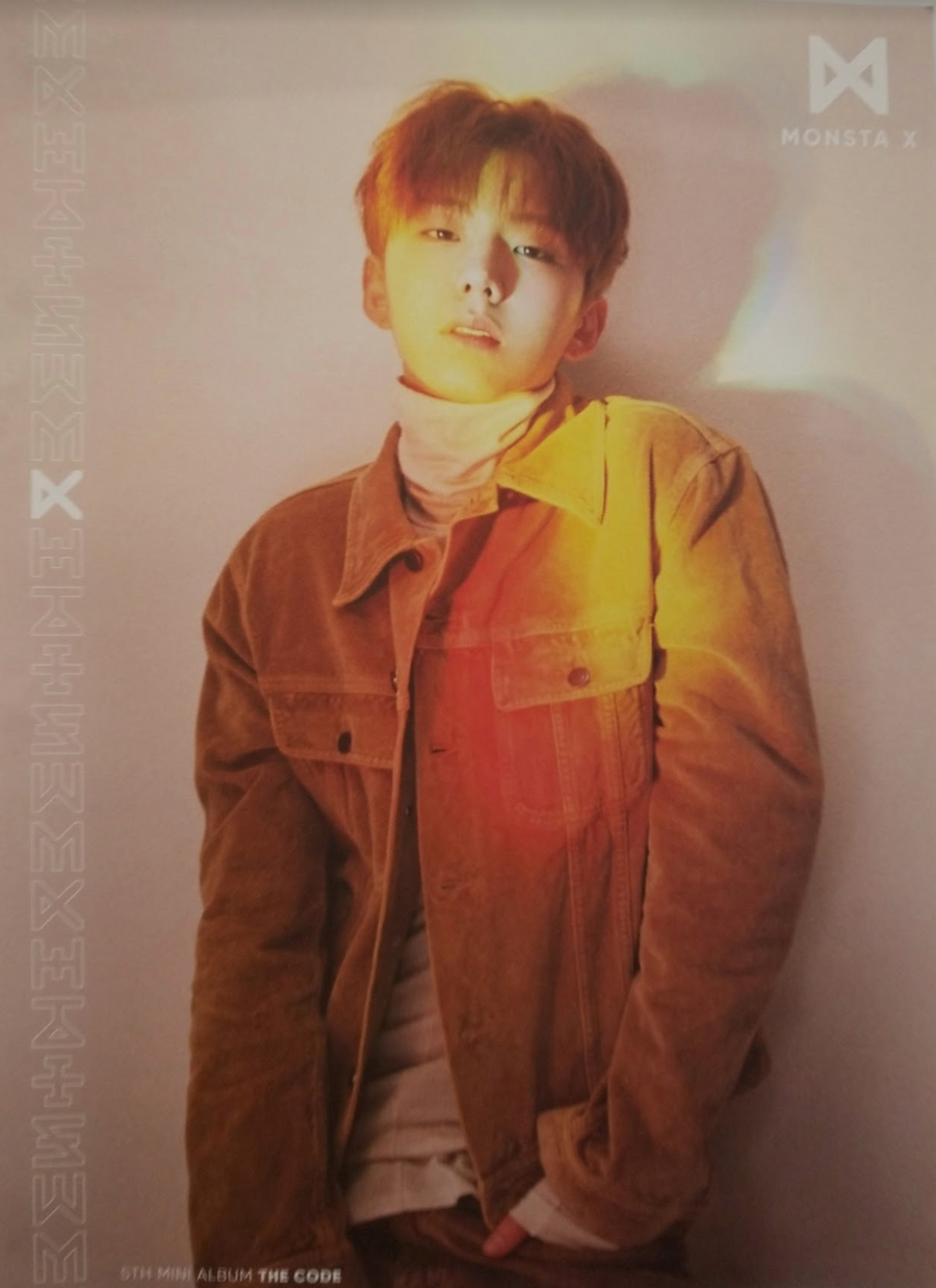 MONSTA X 5th Mini Album The Code Official Poster - Photo Concept Kihyun