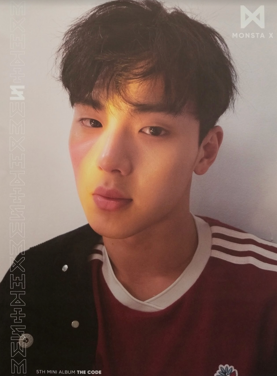 MonstaX 5th Mini Album The Code Official Poster - Photo Concept Shownu