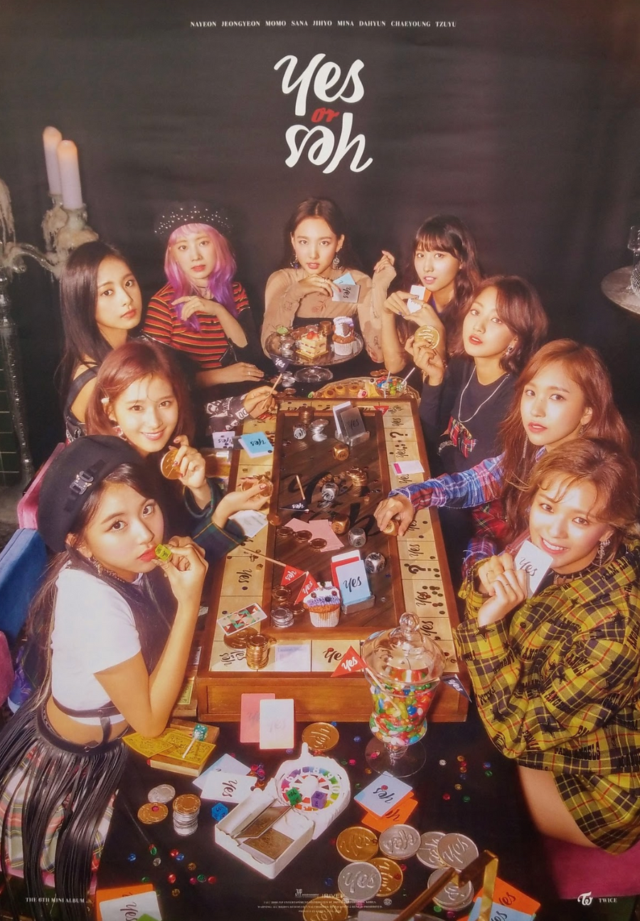 TWICE 6th Mini Album Yes or Yes Official Poster - Photo Concept 1