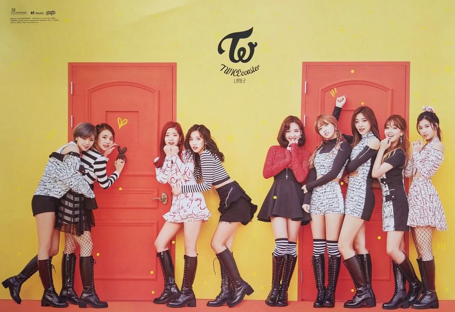TWICE 1st Special Album Knock Knock Official Poster - Photo Concept 1