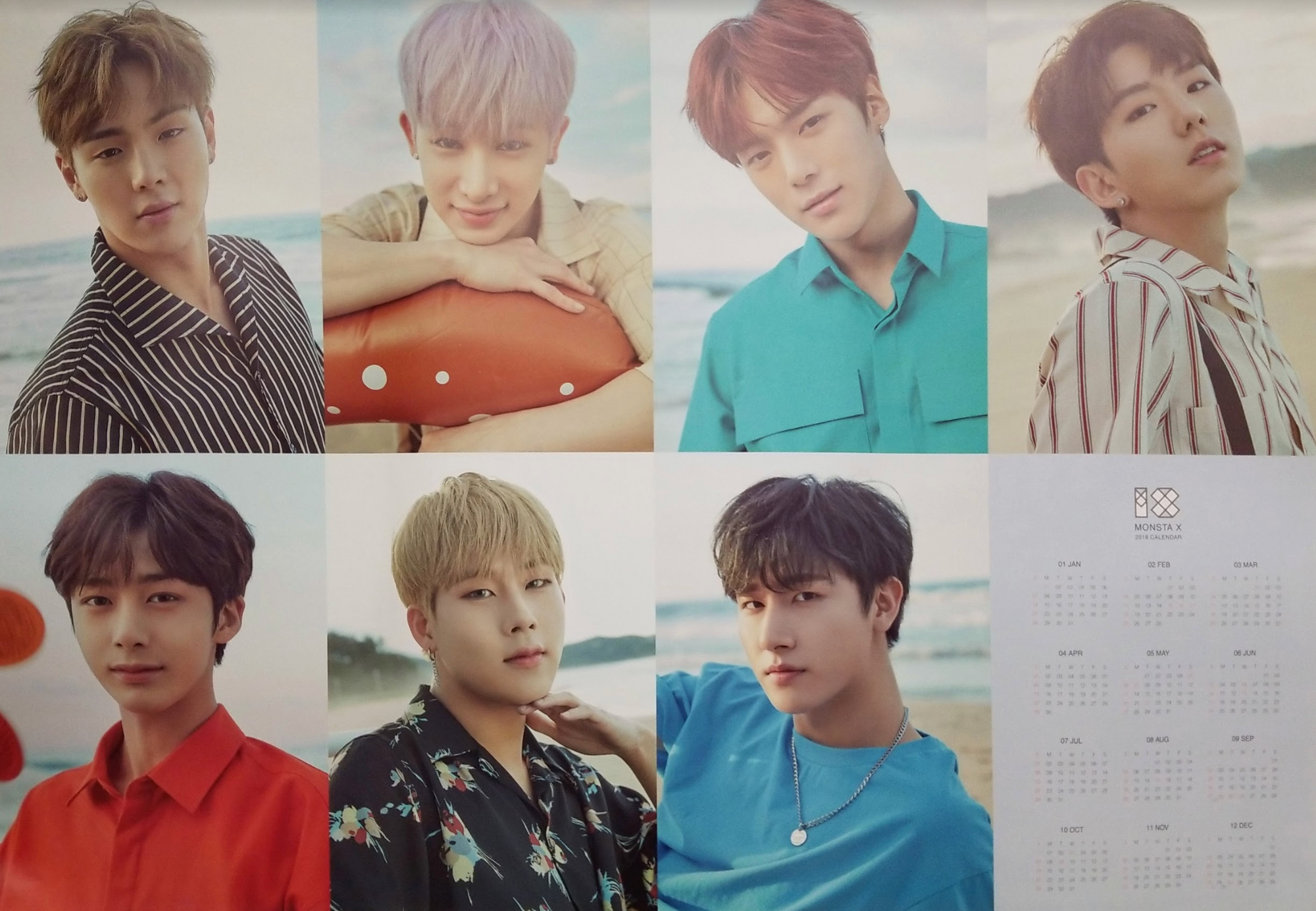 Monsta X 2018 Season&#39;s Greetings Official Poster - Photo Concept 2