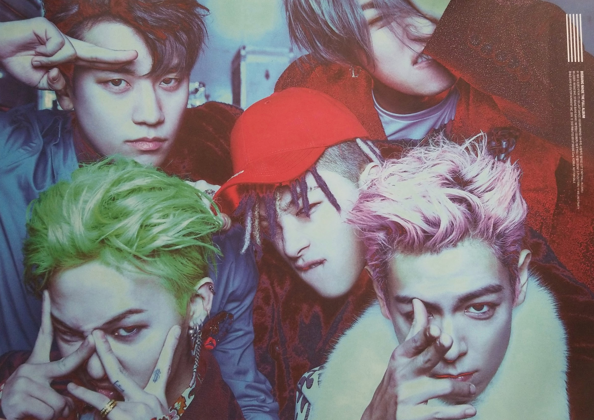 BIGBANG The Full Album Made Double Sided Official Poster - Photo BIGBANG The Full Album Made Double Sided Official Poster - Photo