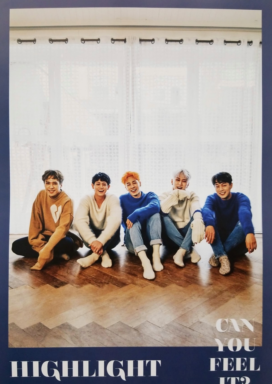 Highlight 1st Mini Album Can You Feel It? Official Poster - Photo Concept 1