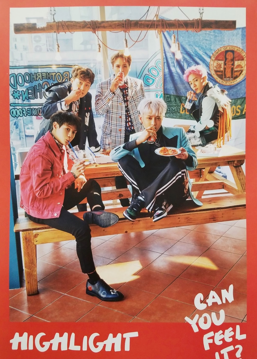 Highlight 1st Mini Album Can You Feel It? Official Poster - Photo Concept 2
