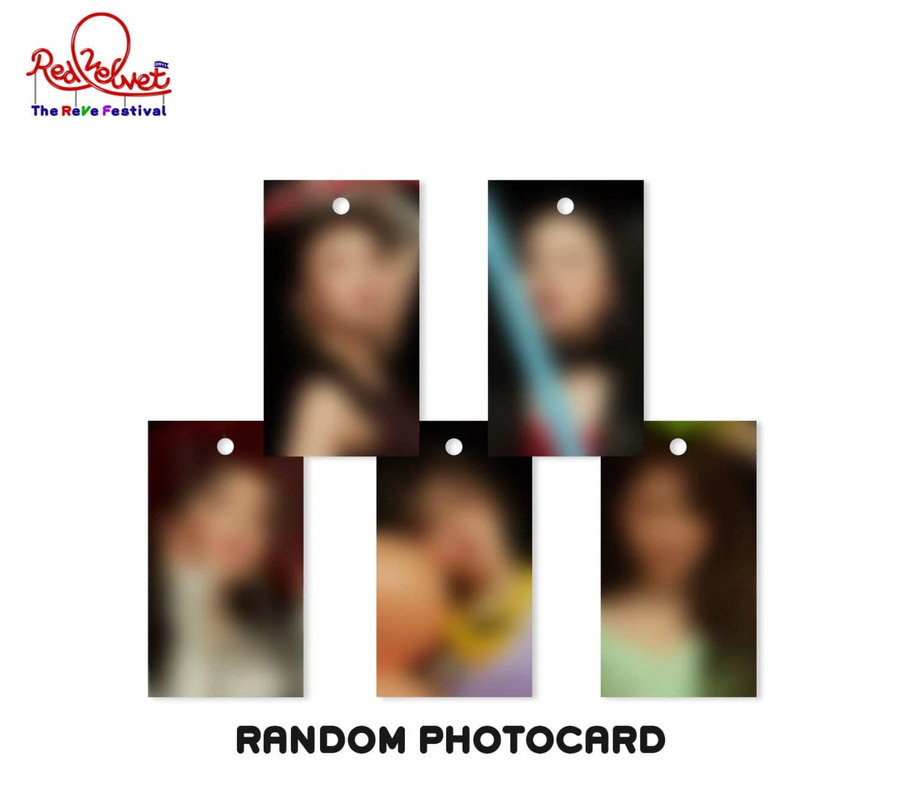 Red Velvet Day 1 Heart Charm Keychain with Photo Tag