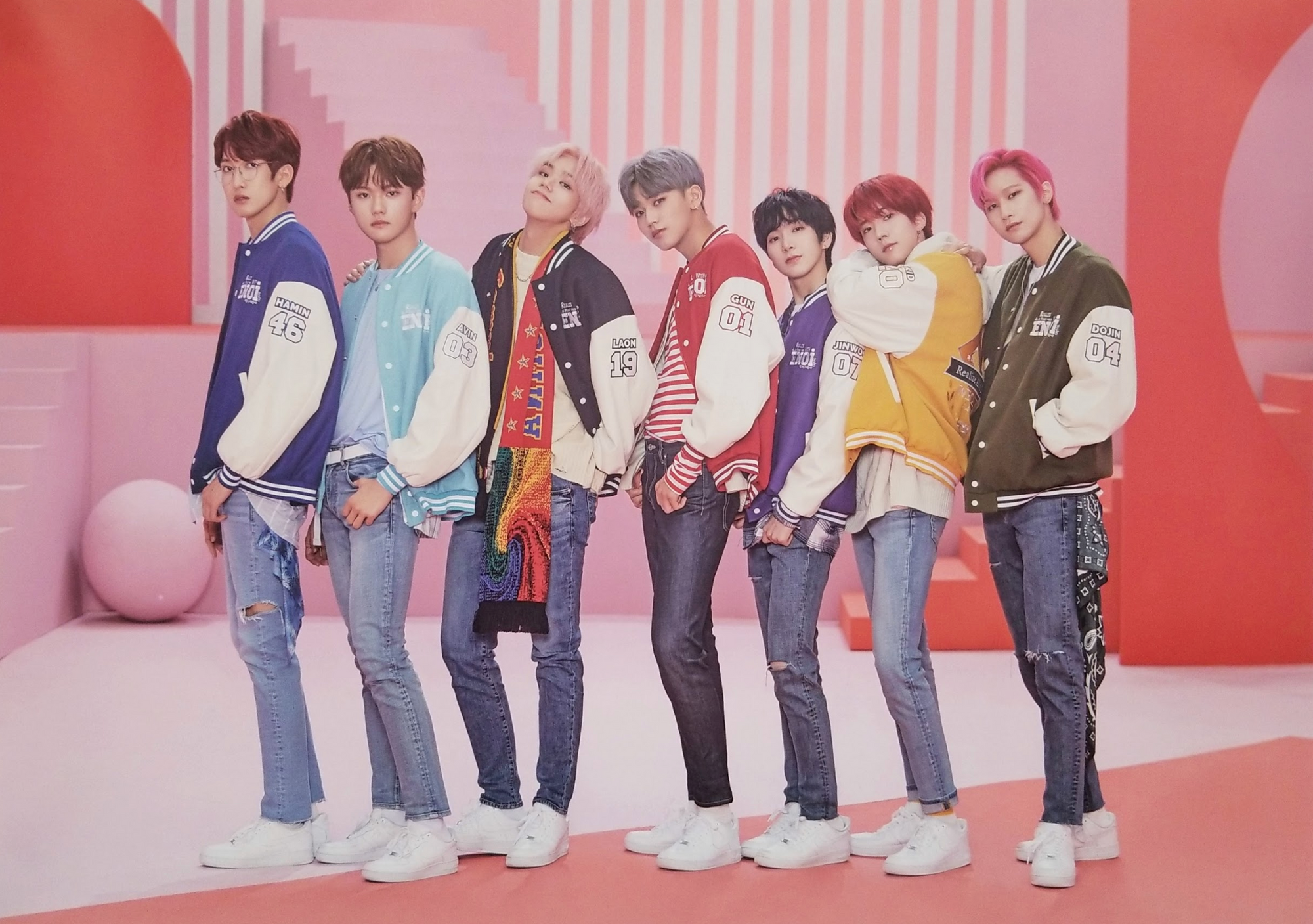 ENOi 1st Mini Album Red in the Apple Official Poster - Photo Concept 1