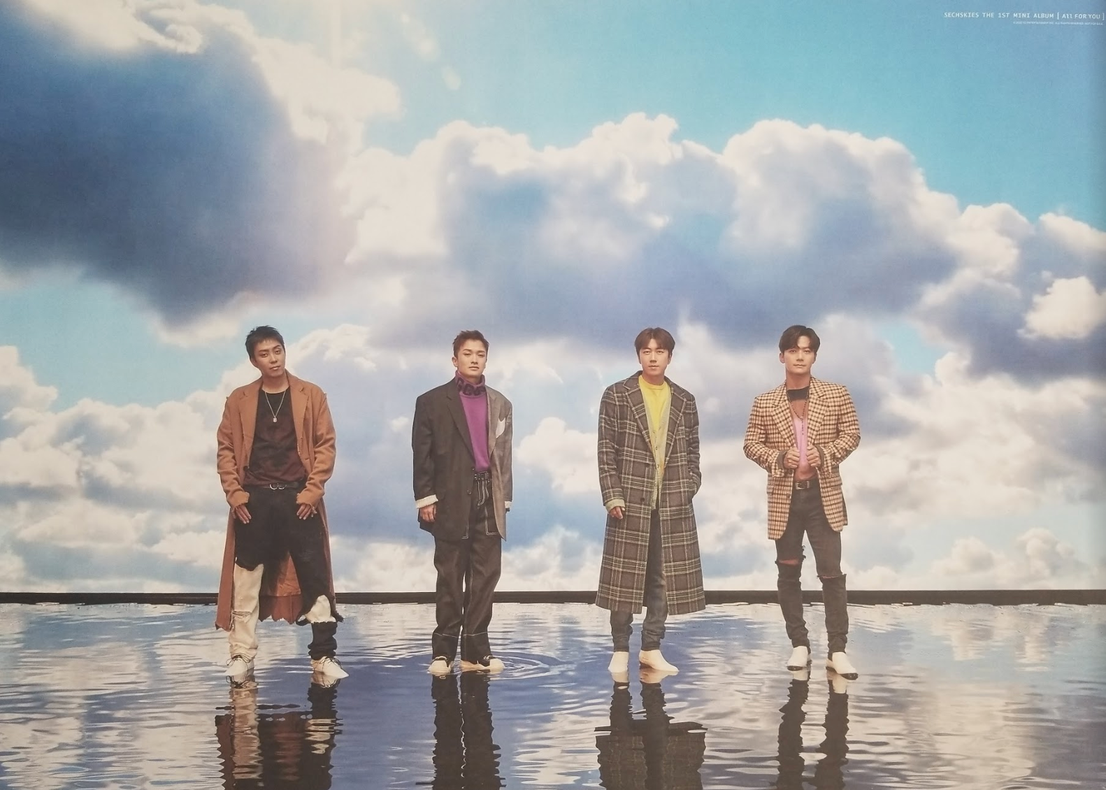 SECHSKIES 1ST MINI ALBUM - ALL FOR YOU Double Sided Official Poster - Photo Concept 1