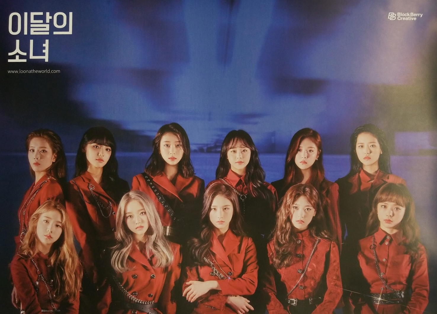 LOONA 2nd Mini Album Sharp Official Poster  - Photo Concept Regular A VERSION
