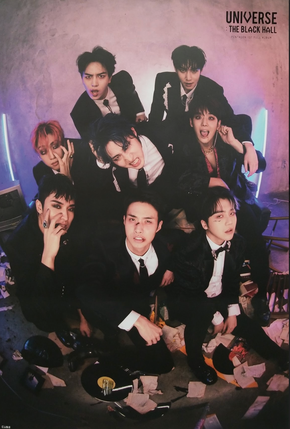 Pentagon 1st Album Universe Official Poster - Photo Concept Downside