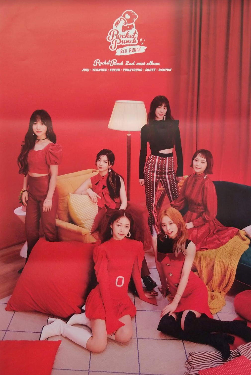 Rocket Punch 2nd Mini Album Red Punch Official Poster - Photo Concept ...
