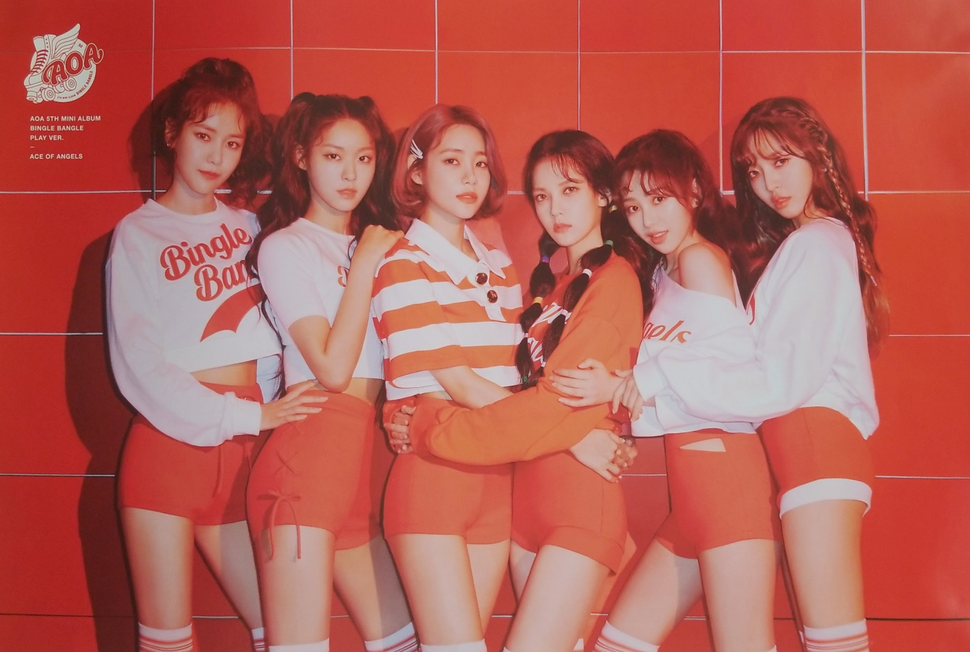 AOA 5th Mini Album Bingle Bangle Official Poster - Photo Concept Play