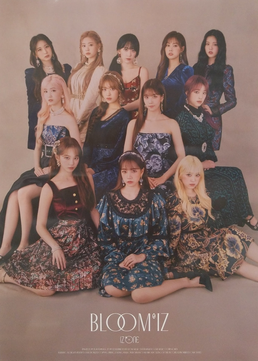 IZ*ONE 1st Album Bloom*IZ Official Poster - Photo Concept Group