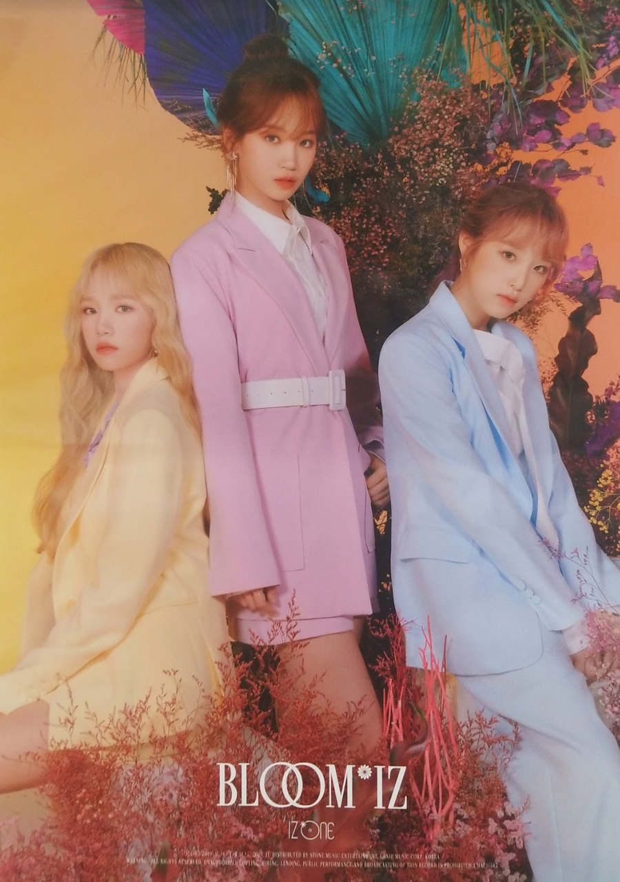 IZ*ONE 1st Album Bloom*IZ Official Poster - Photo Concept Unit C