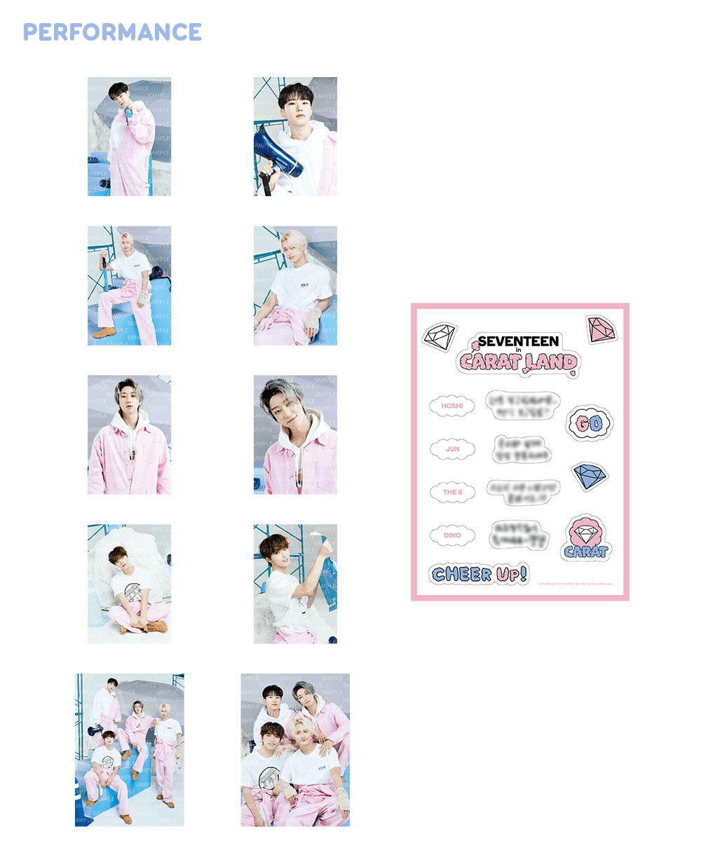 SEVENTEEN CARAT グッズ Seventeen 2023 Carat Land Official Merchandise - Sticker Set