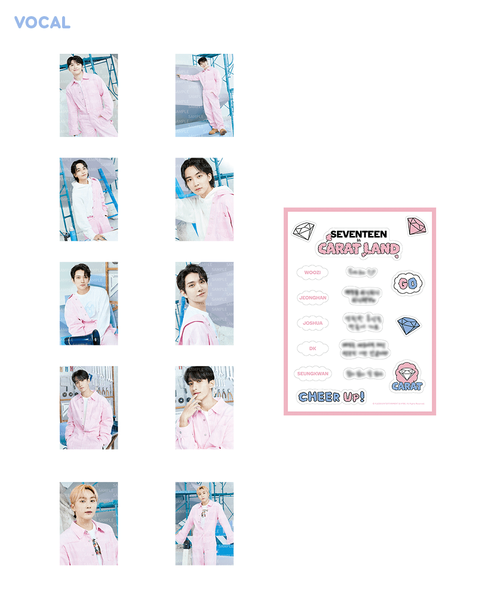 Seventeen 2023 Carat Land Official Merchandise - Sticker Set