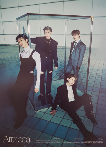 Seventeen 9th Mini Album Attacca Official Poster - Photo Concept Performance Unit