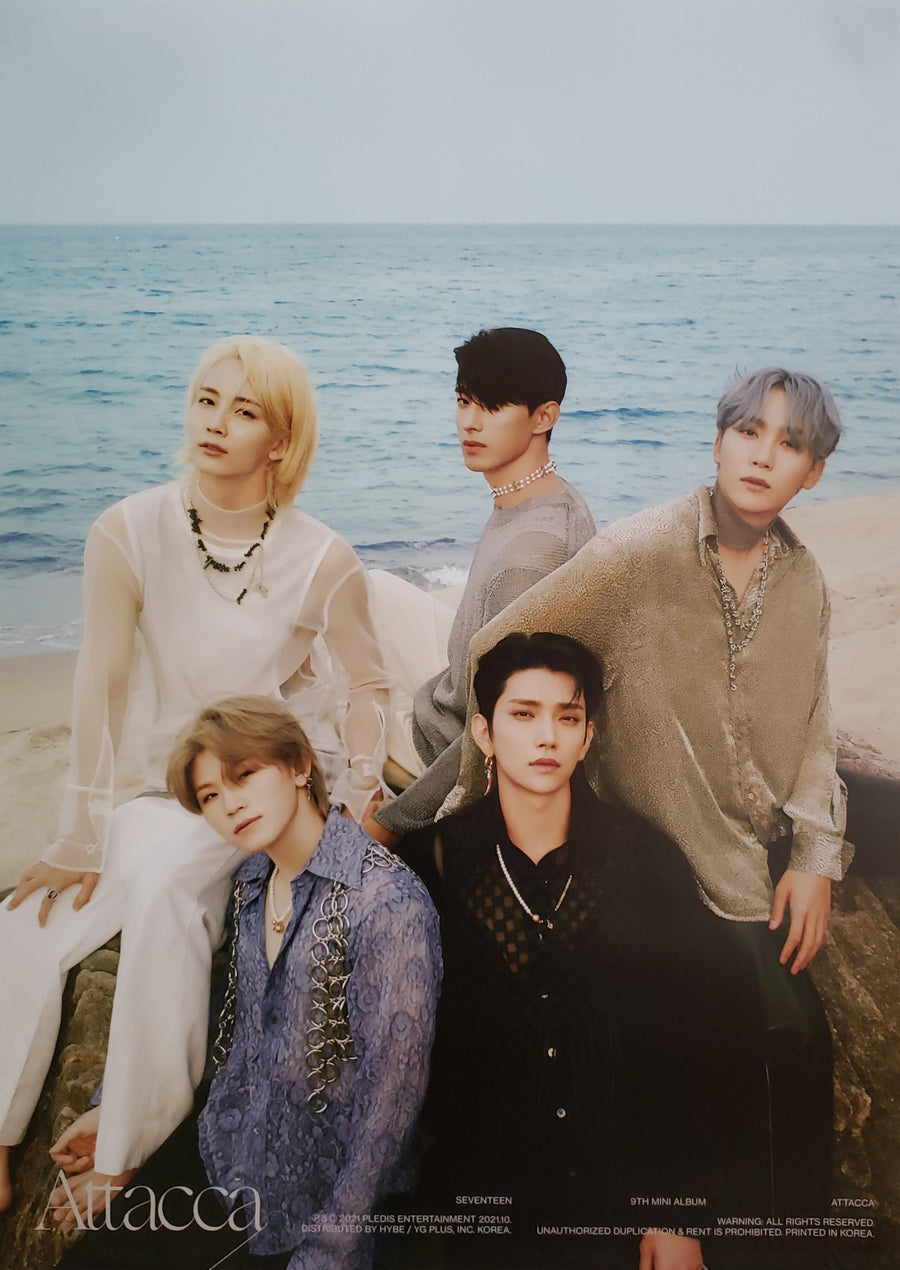 Seventeen 9th Mini Album Attacca Official Poster - Photo Concept Vocal Unit