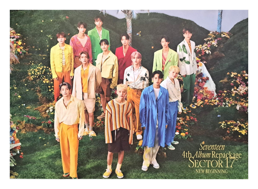 Seventeen 4th Repackage Album Sector 17 Official Poster - Photo Concept New Beginning