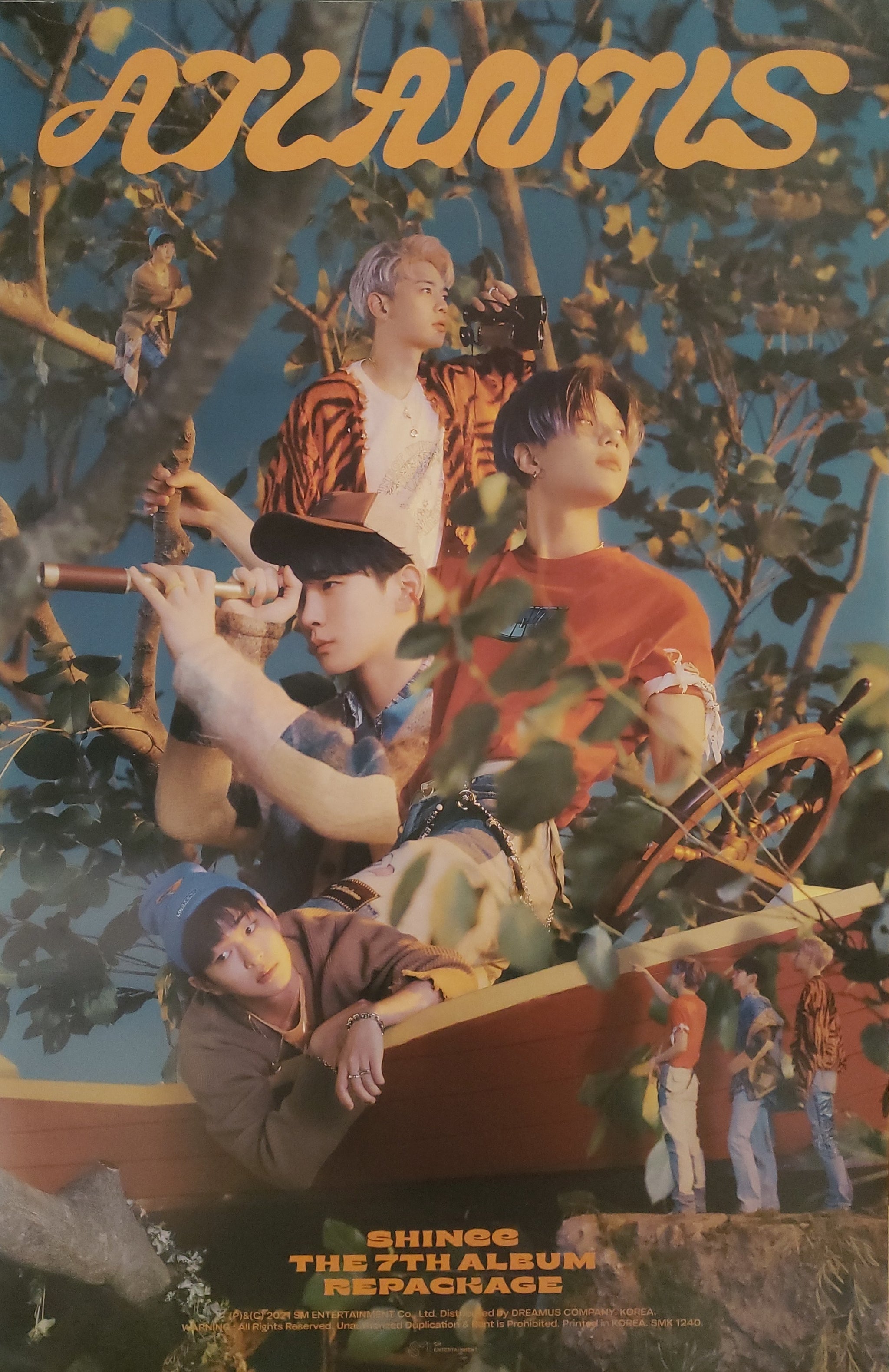 SHINee 7th Repackage Album Atlantis Official Poster - Photo Concept Ad ...