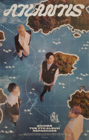 SHINee 7th Repackage Album Atlantis Official Poster - Photo Concept Ocean