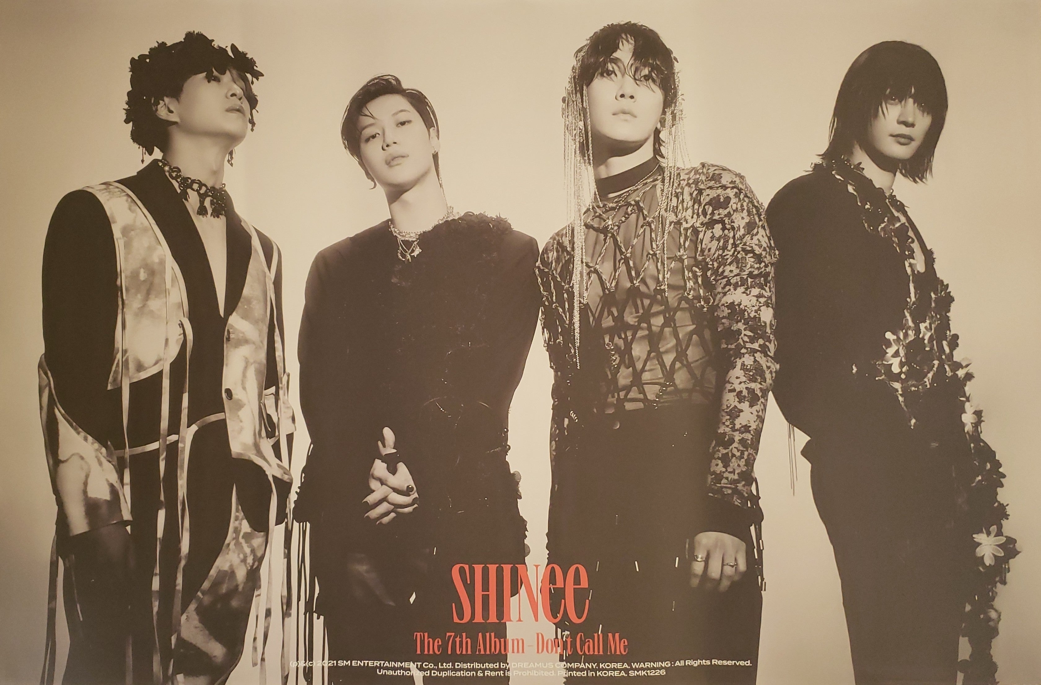 SHINee 7th Album Don't Call Me (Jewel Case Ver.) Official Poster