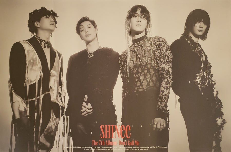 SHINee 7th Album Don't Call Me (Jewel Case Ver.) Official Poster - Photo Concept 1