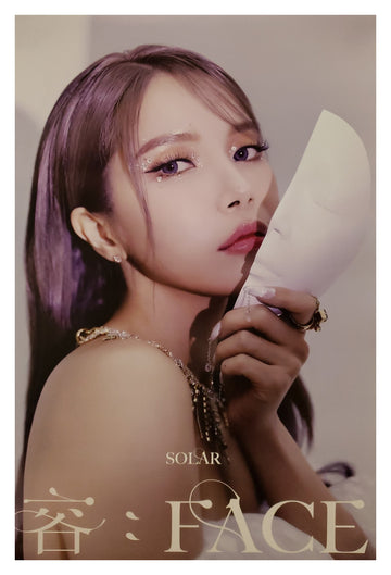 Solar 1st Mini Album 容: Face Official Poster - Photo Concept 1