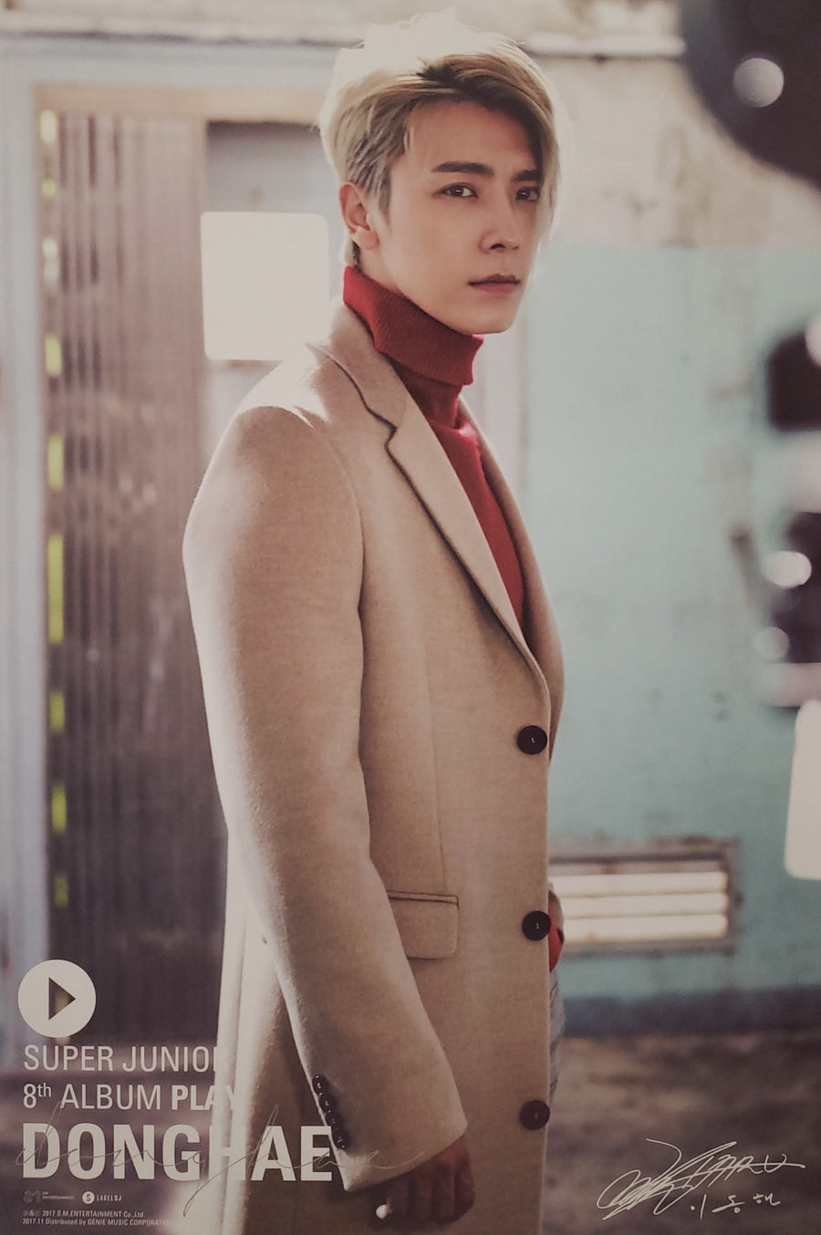 Super Junior 8th Album Play Official Poster - Photo Concept Donghae