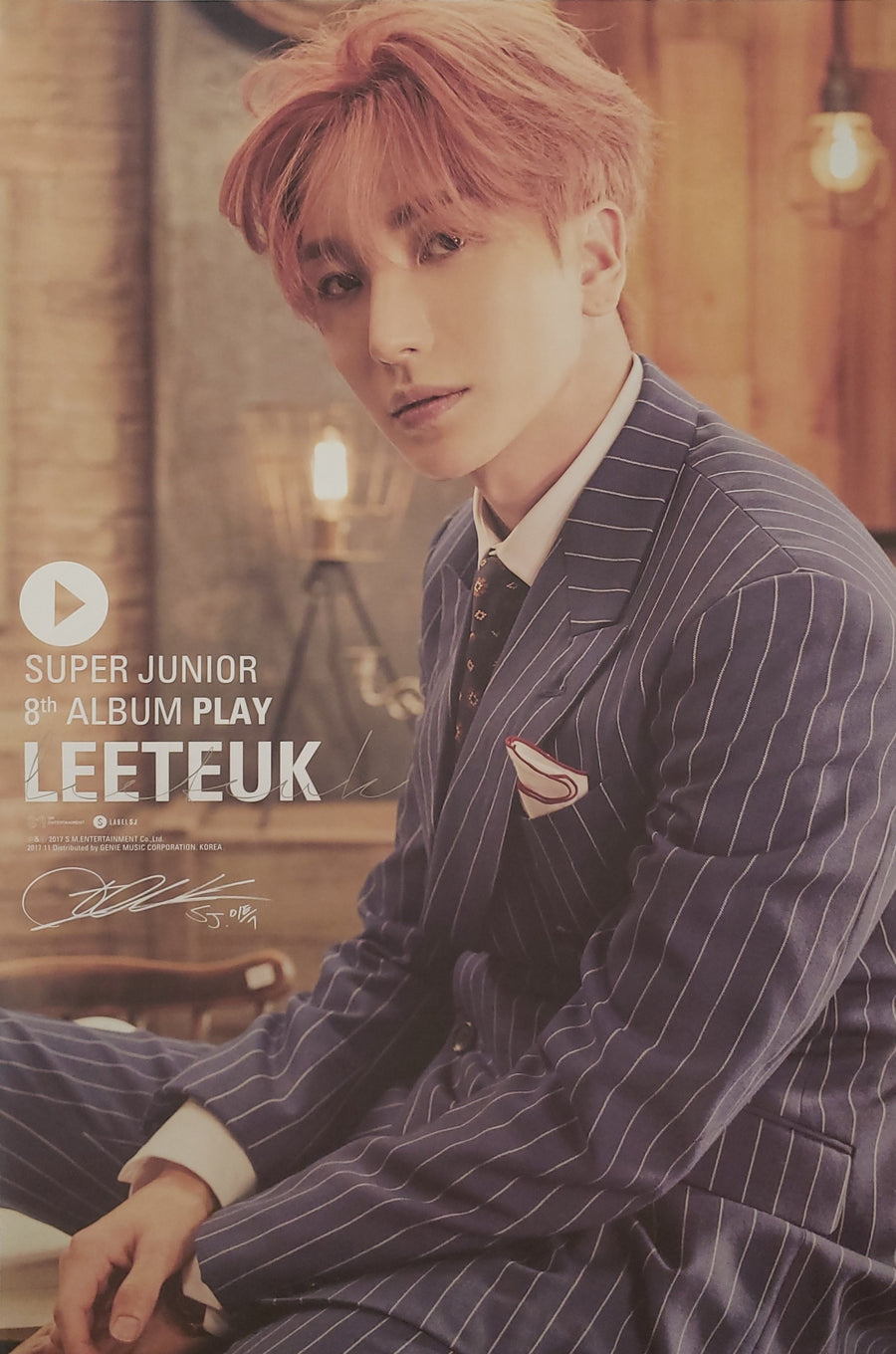 Super Junior 8th Album Play Official Poster - Photo Concept Leeteuk