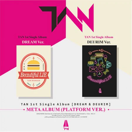 TAN 1st Single Album - Dream &amp; Deurim (Platform Ver.)
