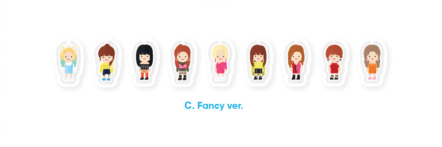 TWICE Twaii&#39;s Shop Goods - Character Bookmark Set
