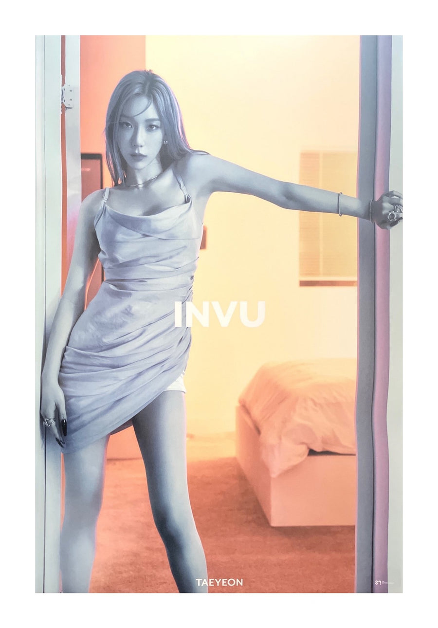 Taeyeon 3rd Album Invu Official Poster - Photo Concept Blue