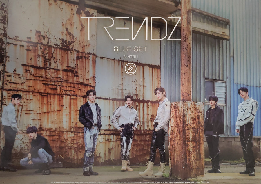 Trendz 1st Mini Album Blue Set Chapter 1. Tracks Official Poster - Photo Concept 1