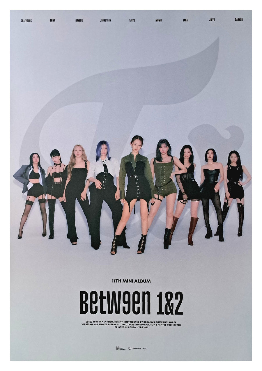 Twice 11th Mini Album Between 1&2 Official Poster - Photo Concept Cryptography