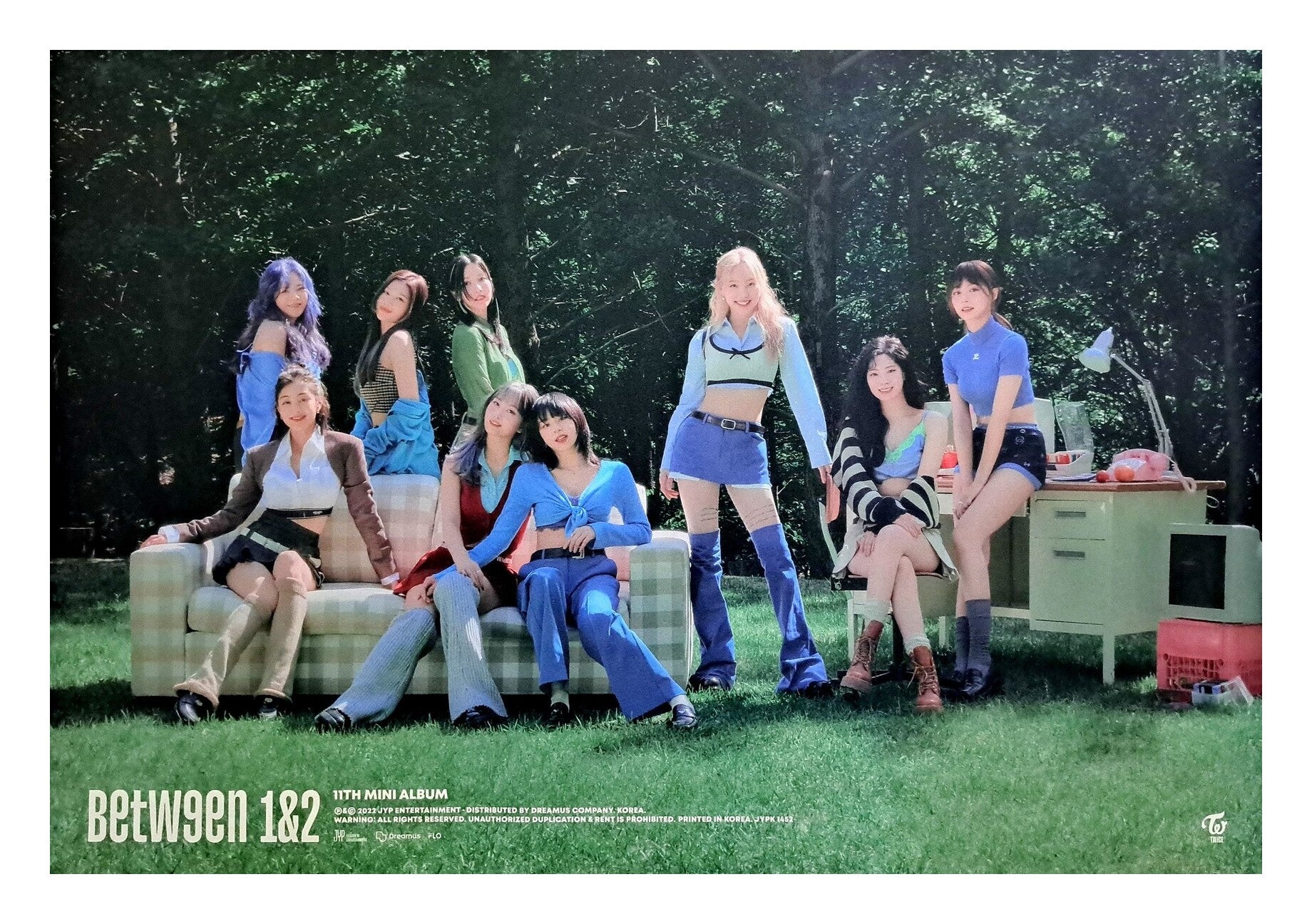 Twice 11th Mini Album Between 1&amp;2 Official Poster - Photo Concept Pathfinder