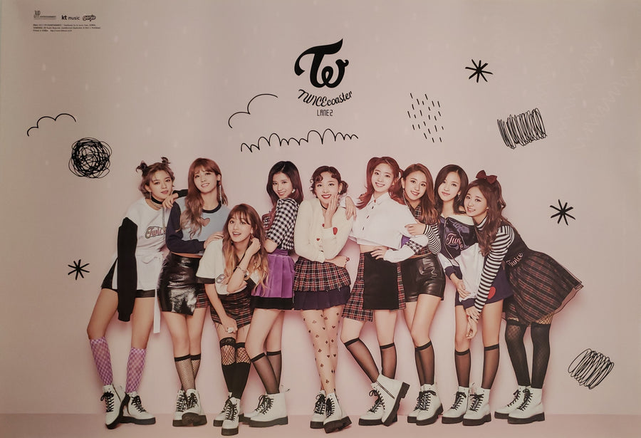TWICE 1st Special Album Knock Knock Official Poster - Photo Concept 2