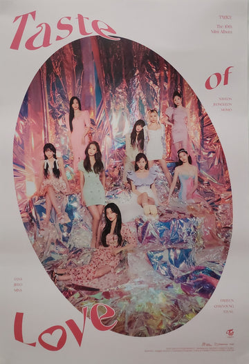 TWICE 10TH MINI ALBUM TASTE OF LOVE Official Poster - Photo Concept In Love