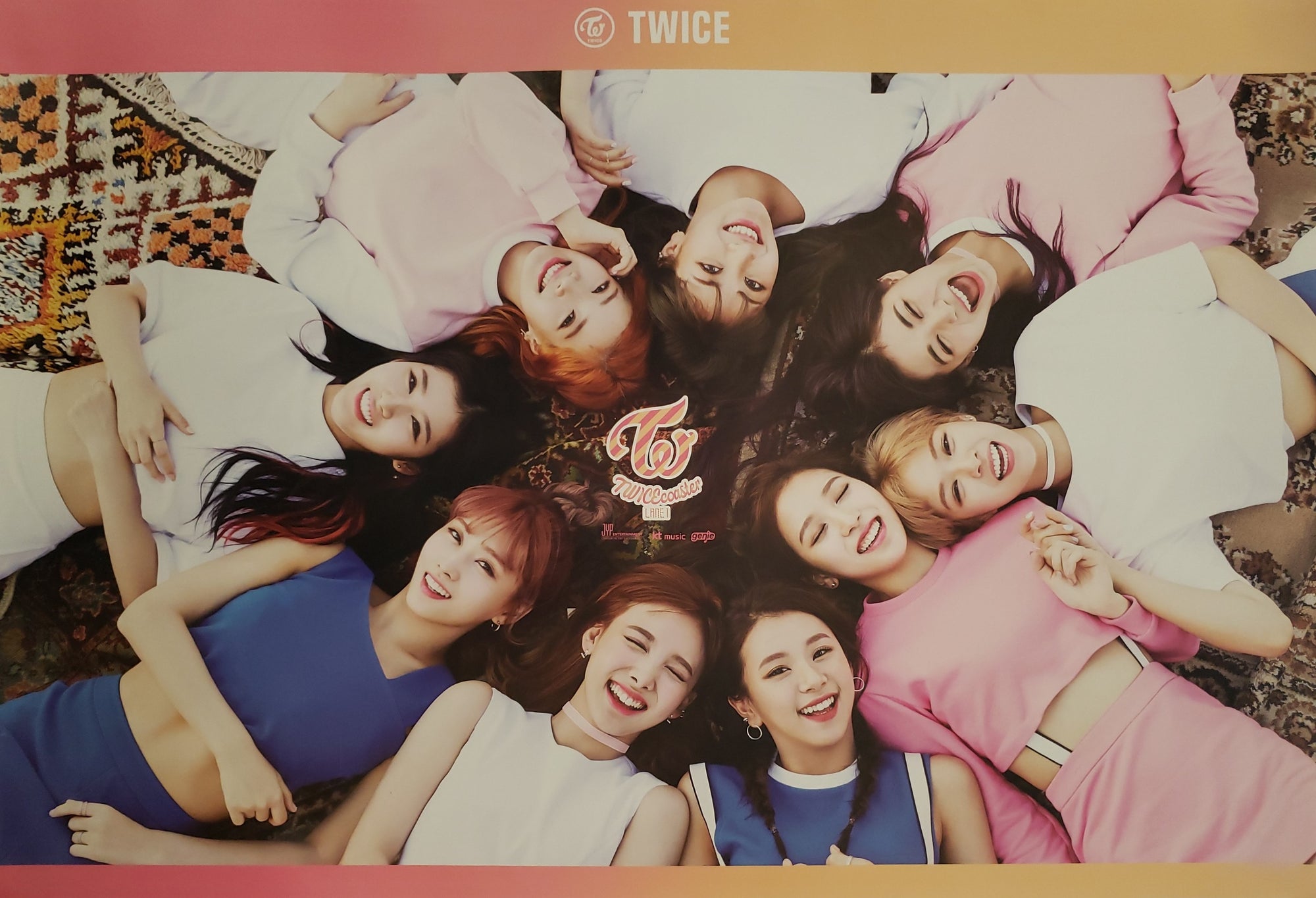 Twice 3rd Mini Album Twicecoaster Official Poster - Photo Concept Magenta