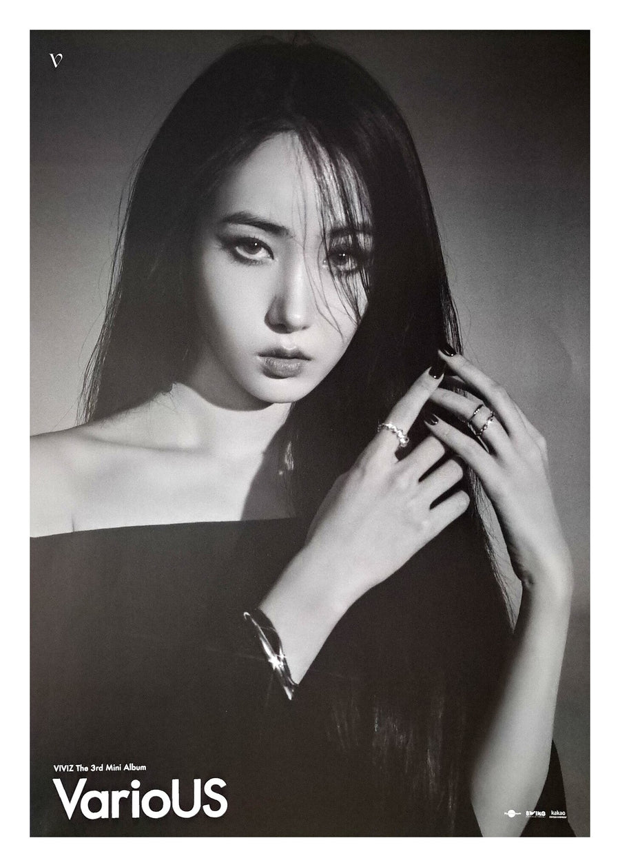 Viviz 3rd Mini Album VarioUS (Jewel Case Ver.) Official Poster - Photo Concept SinB Ver. 1