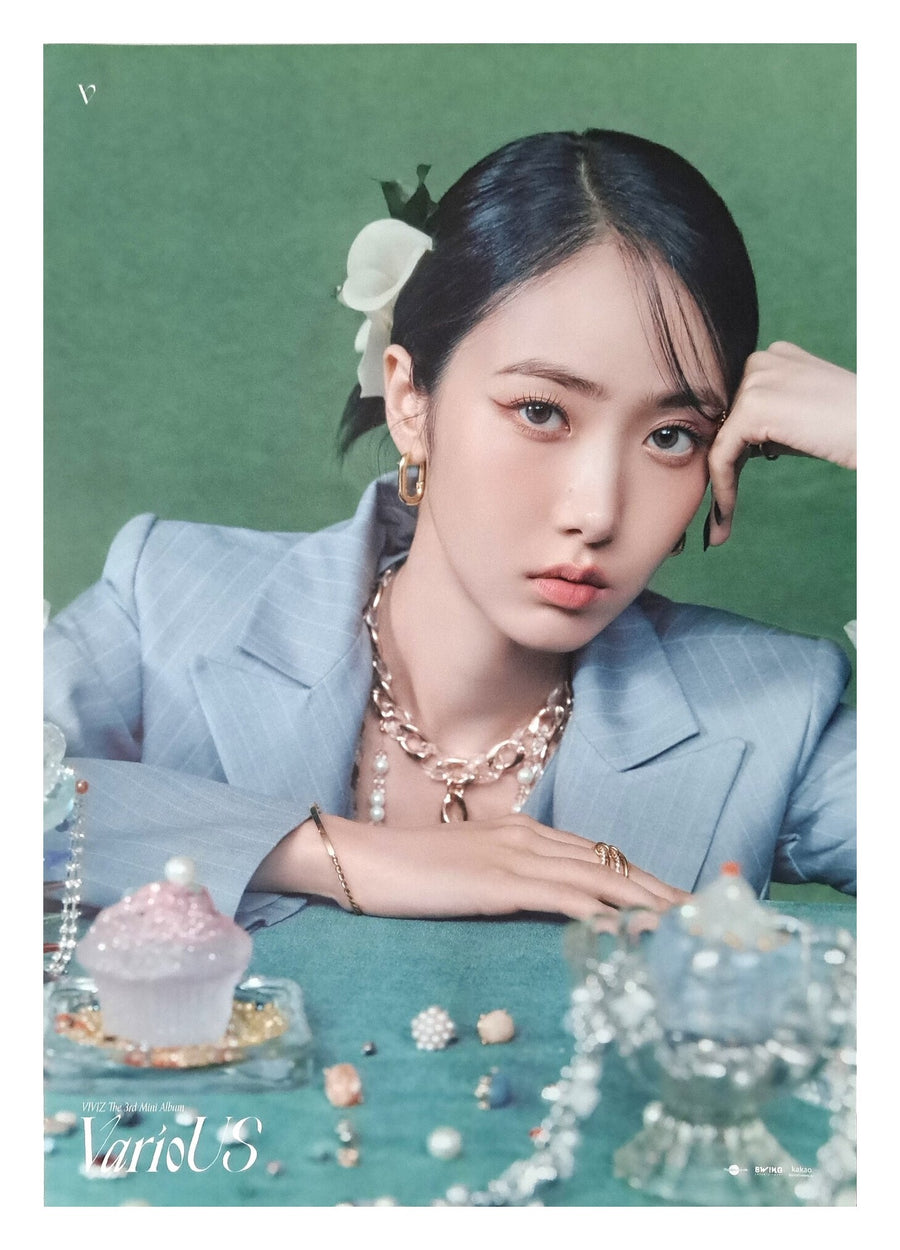 Viviz 3rd Mini Album VarioUS (Jewel Case Ver.) Official Poster - Photo Concept SinB Ver. 2