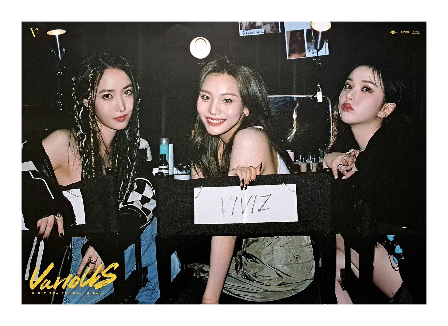 Viviz 3rd Mini Album VarioUS (Photobook Ver.) Official Poster - Photo Concept Off&amp;On