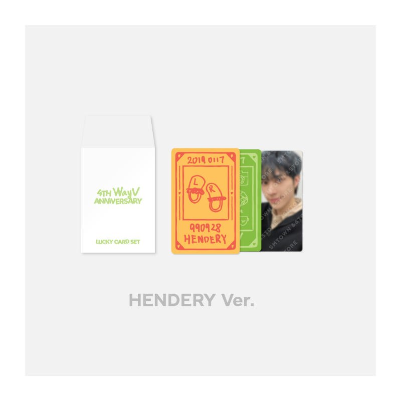 WayV 4th Anniversary Official Merchandise - Lucky Card Set
